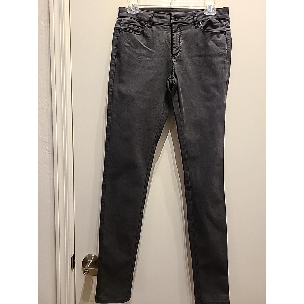 Witchery Womens Faded Black Skinny Leg Denim Jeans Size 10